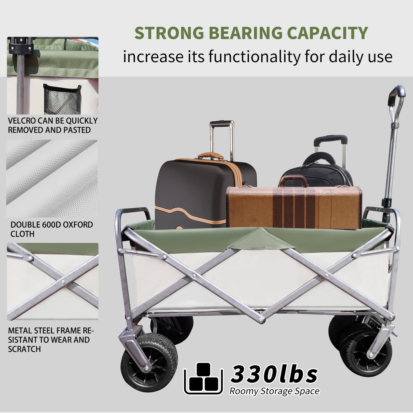 OKEYOLIVE Camping Foldable Wagon