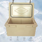 OKEYOLIVE Khaki color ice cooler box 65QT camping ice chest beer box outdoor fishing cooler