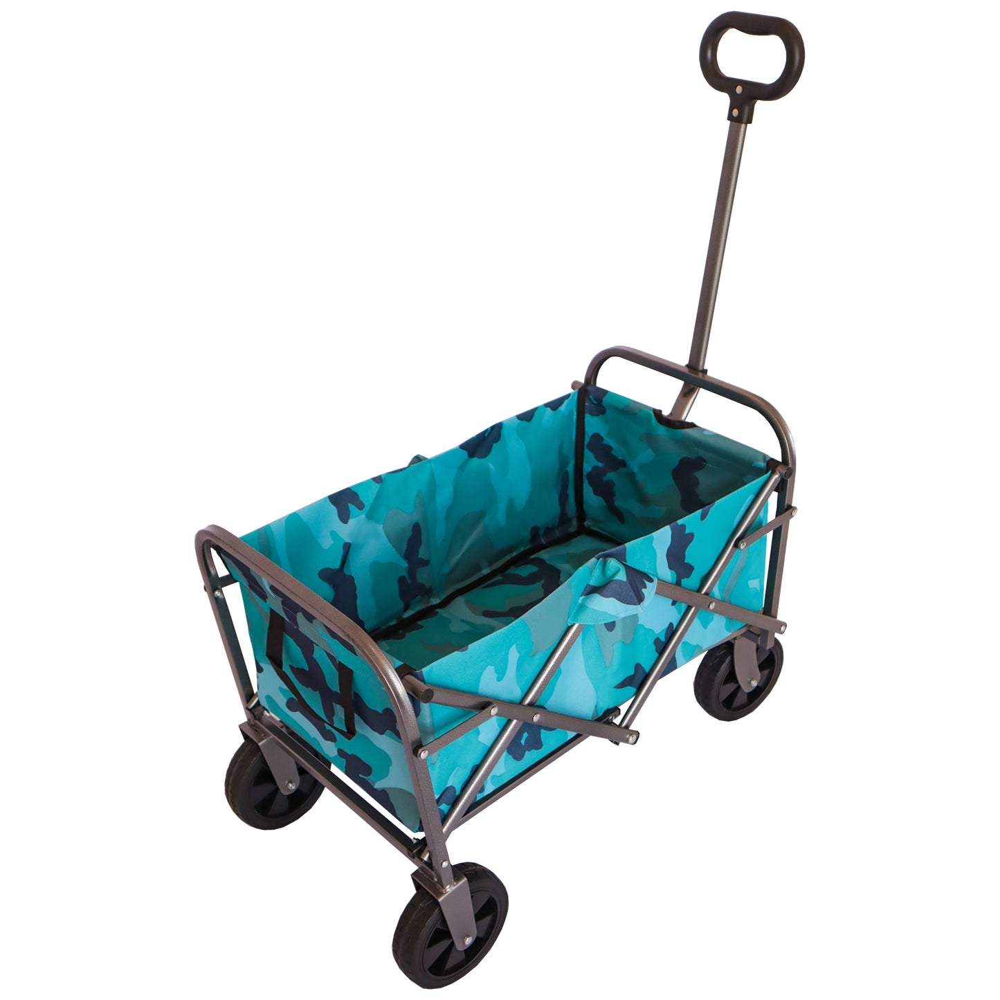 OKEYOLIVE Outdoor Garden Multipurpose Micro Collapsible Beach Trolley Cart Camping Folding Wagon