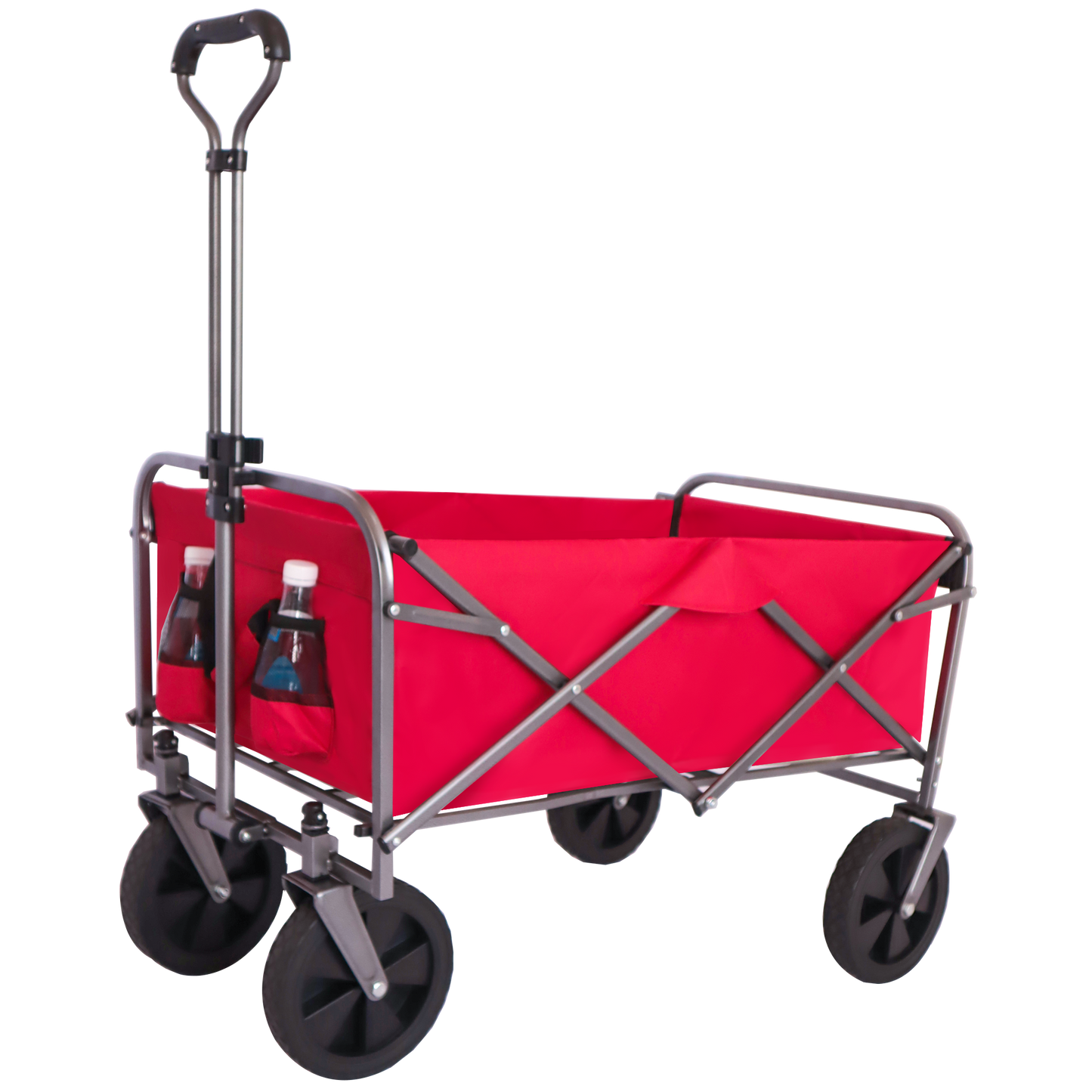 OKEYOLIVE Outdoor Garden Multipurpose Micro Collapsible Beach Trolley Cart Camping Folding Wagon