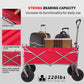 OKEYOLIVE Outdoor Garden Multipurpose Micro Collapsible Beach Trolley Cart Camping Folding Wagon