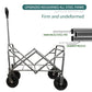 OKEYOLIVE Outdoor Garden Multipurpose Micro Collapsible Beach Trolley Cart Camping Folding Wagon