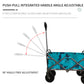 OKEYOLIVE Outdoor Garden Multipurpose Micro Collapsible Beach Trolley Cart Camping Folding Wagon