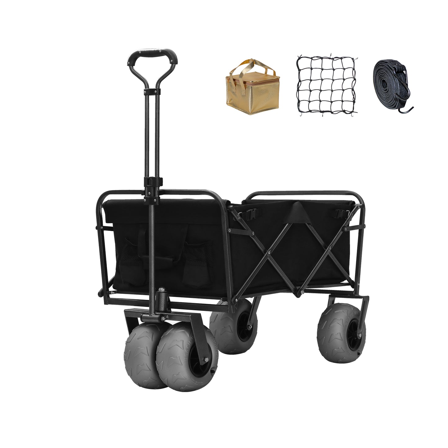 OKEYOLIVE Heavy Duty Collapsible Utility Beach Cart