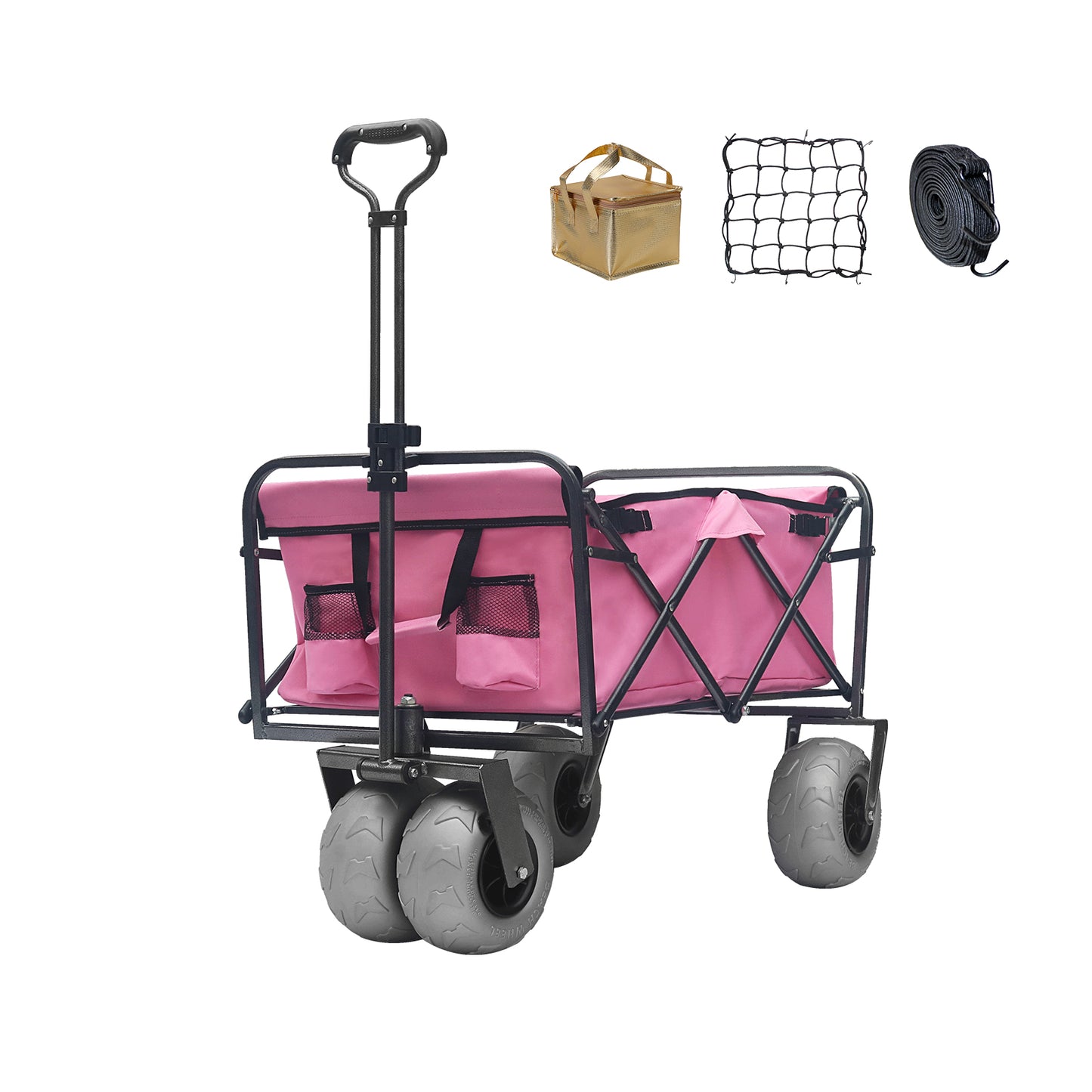 OKEYOLIVE Heavy Duty Collapsible Utility Beach Cart