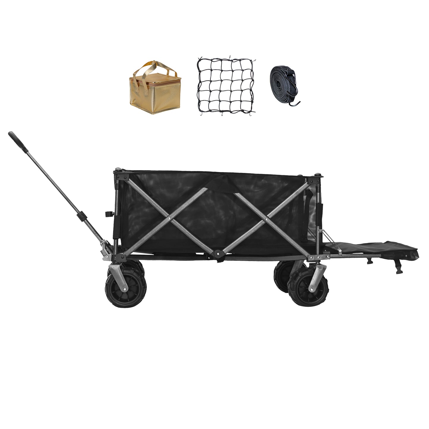 OKEYOLIVE Folding Utility Wagon Cart | All-terrain | Extended Design