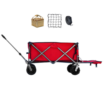 OKEYOLIVE Folding Utility Wagon Cart | All-terrain | Extended Design