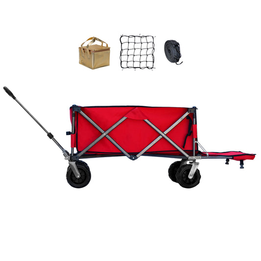 OKEYOLIVE Folding Utility Wagon Cart | All-terrain | Extended Design