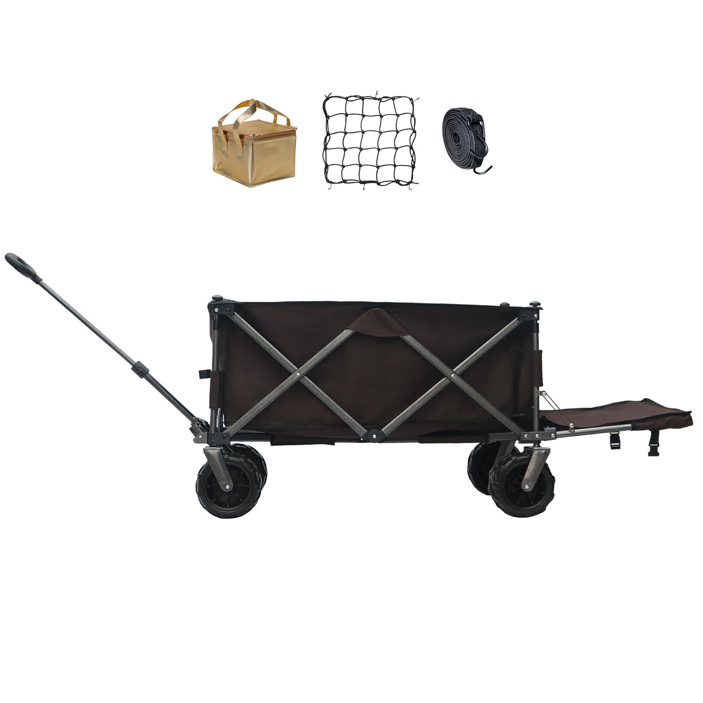 OKEYOLIVE Folding Utility Wagon Cart | All-terrain | Extended Design