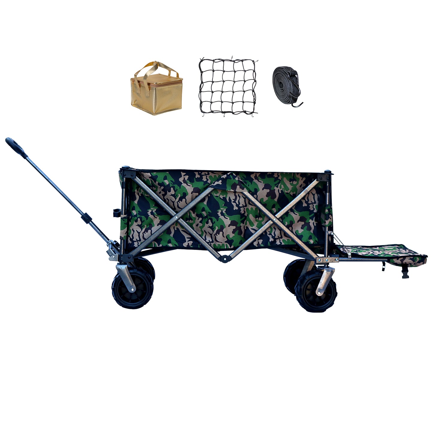 OKEYOLIVE Folding Utility Wagon Cart | All-terrain | Extended Design