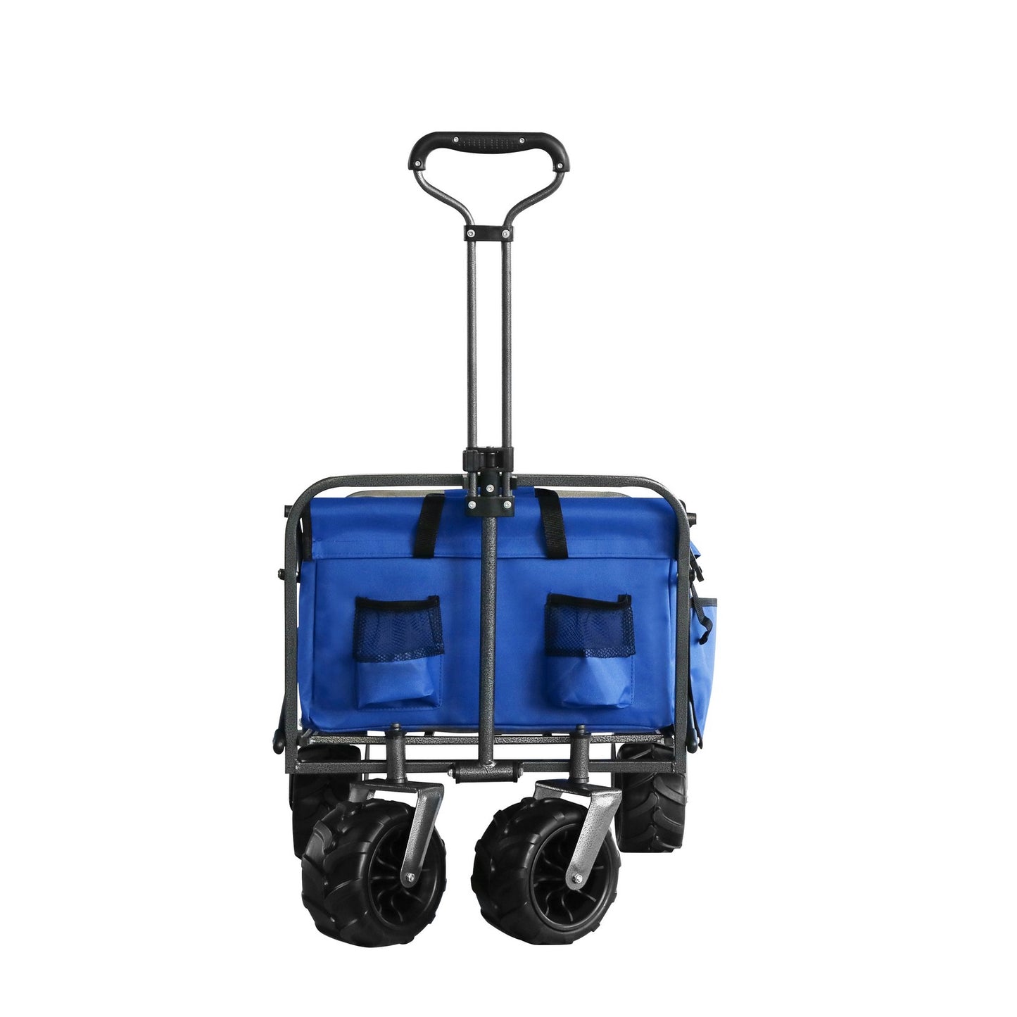 OKEYOLIVE Collapsible Utility Wagon Cart w/ Side Pocket