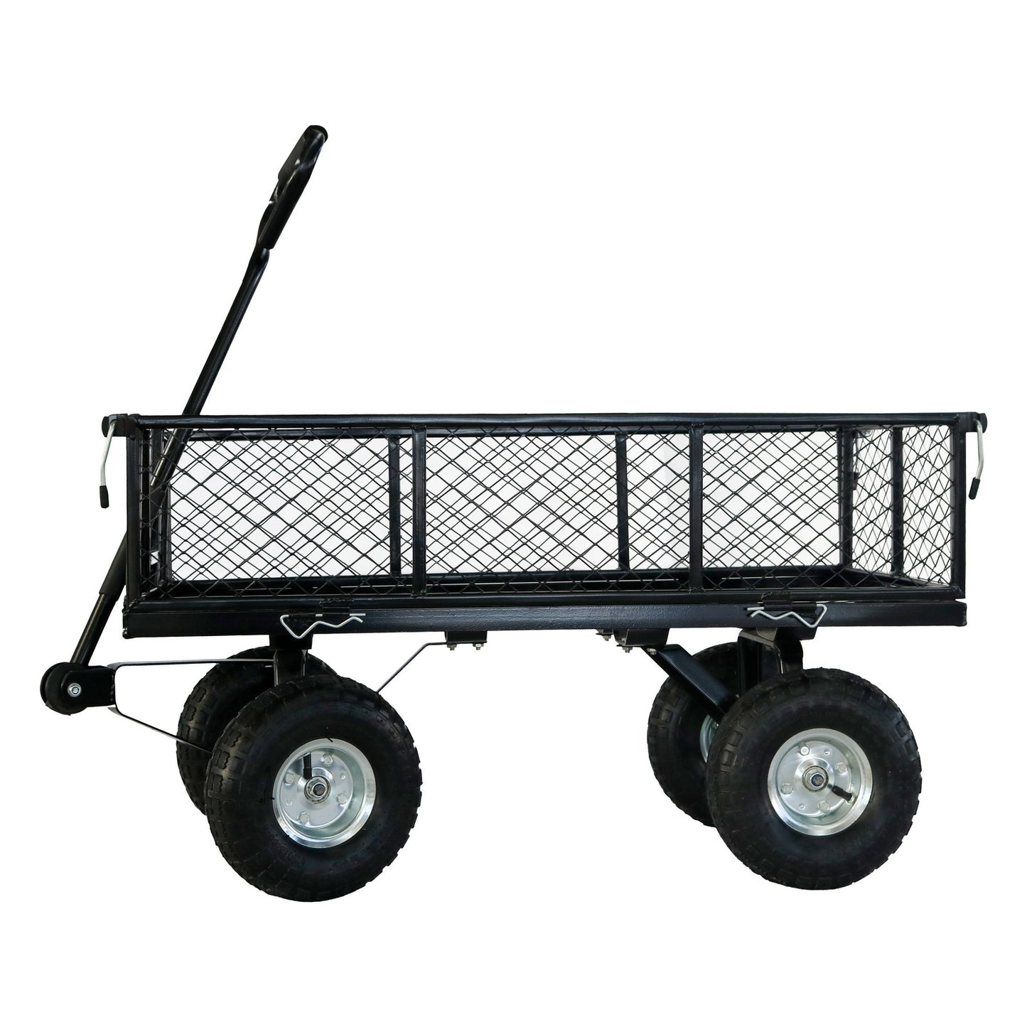 OKEYOLIVE Heavy Duty Garden Wagon Cart w/ Side Mesh, 600 lb