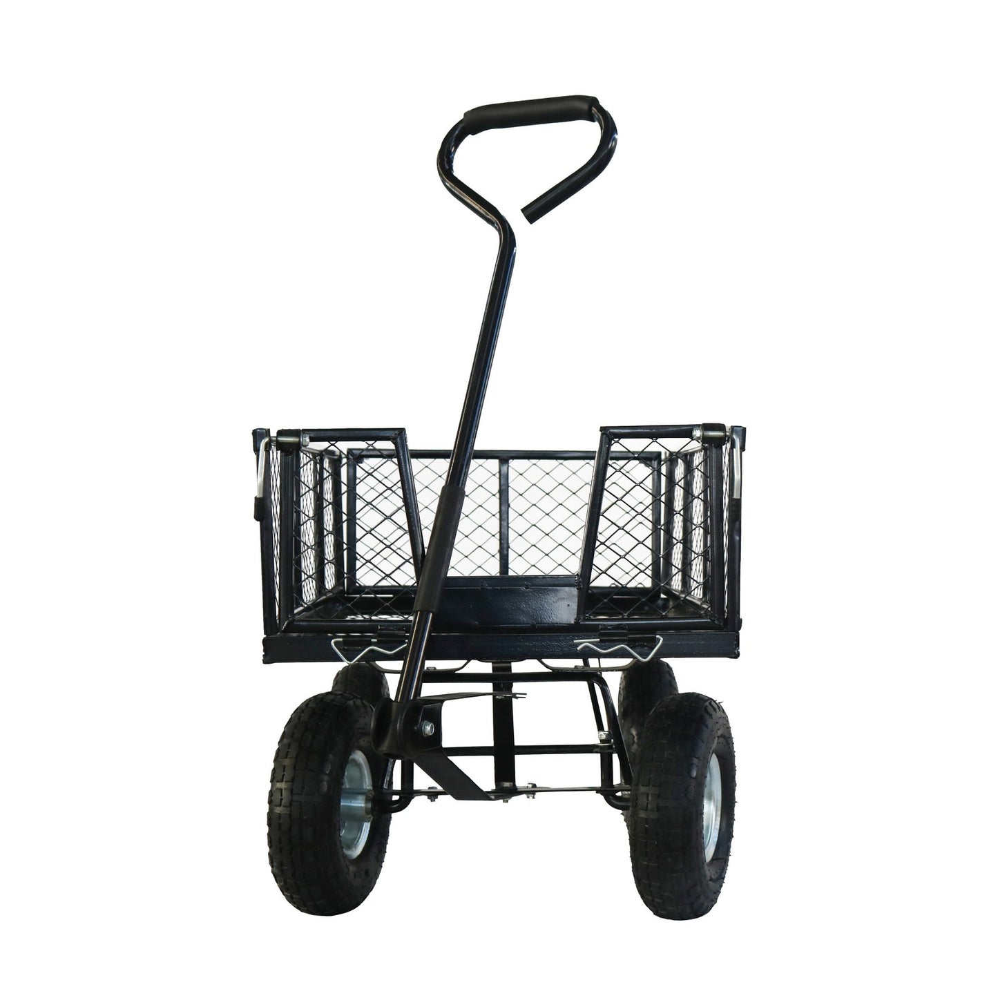 OKEYOLIVE Heavy Duty Garden Wagon Cart w/ Side Mesh, 600 lb